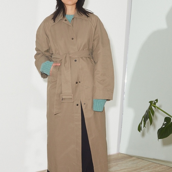 Birrot Mool Khaki Trench - Picture 4 of 5